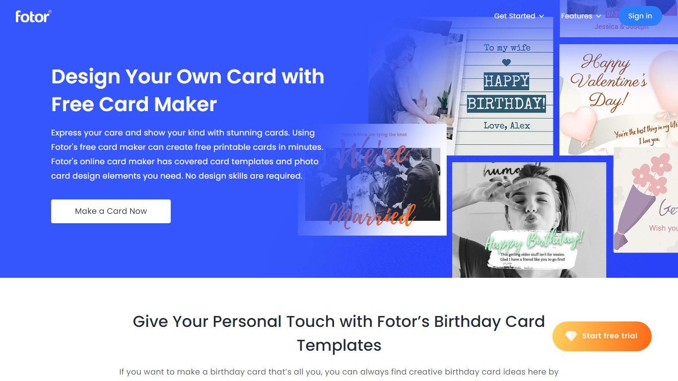 Birthday Card Maker: Make a Custom Birthday Card Online - Fotor